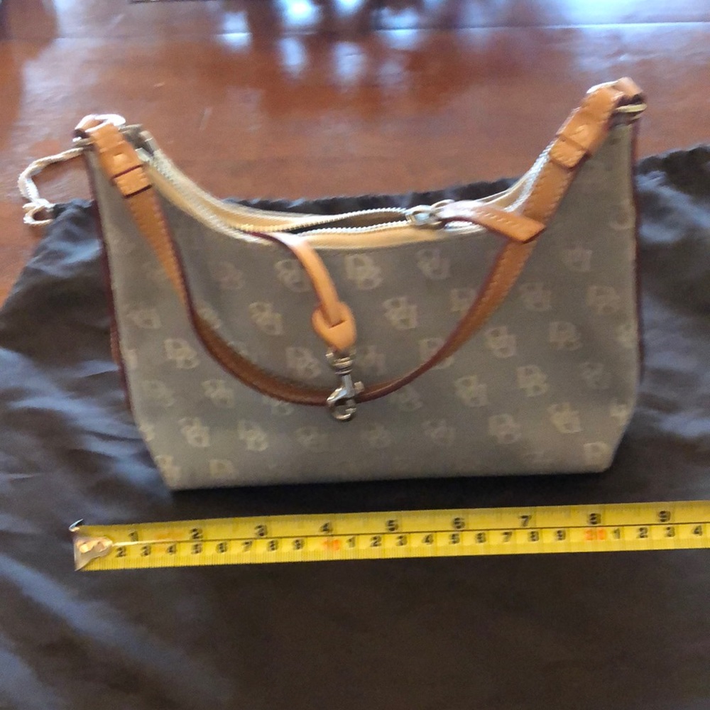 Dooney & Burke small light blue signature purse